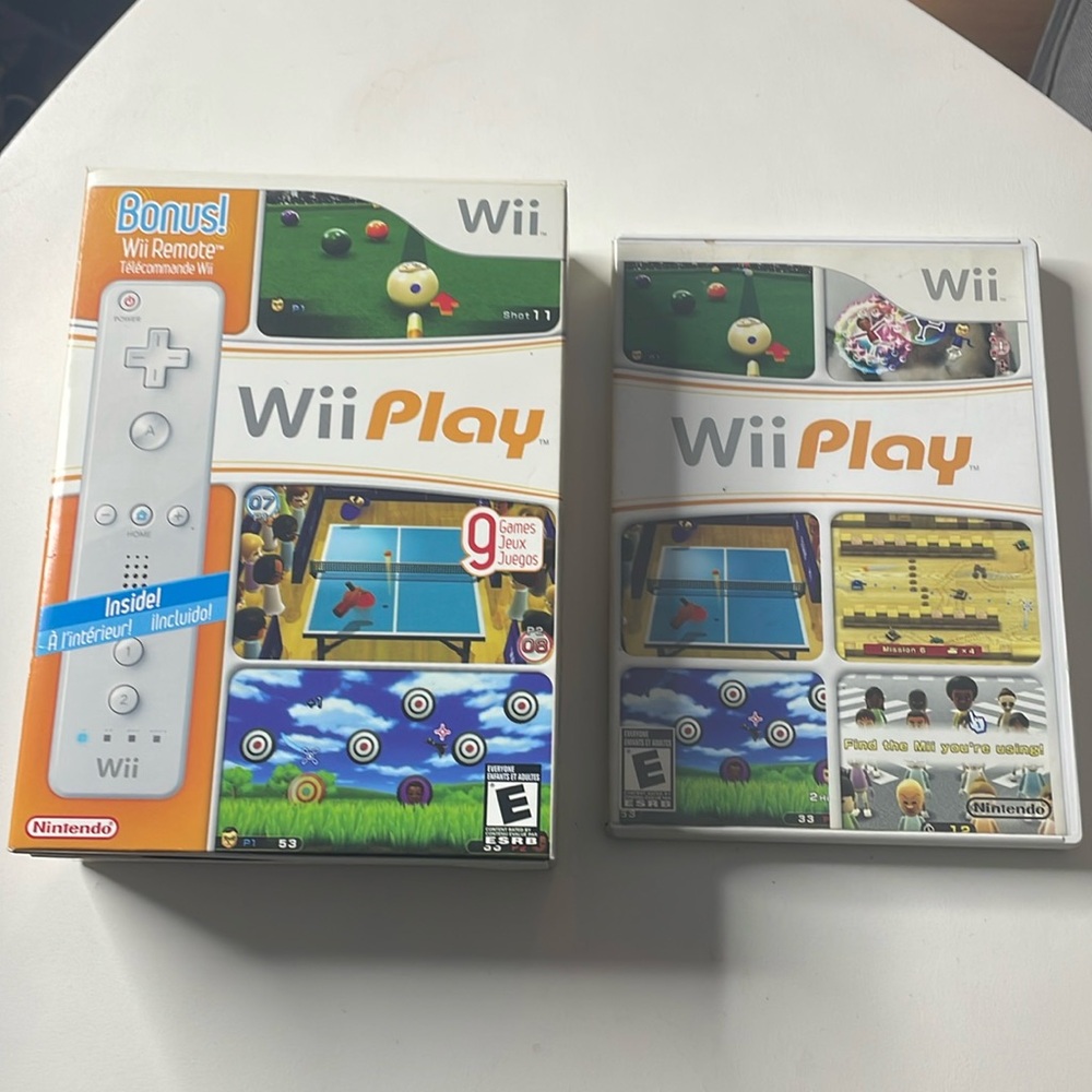 Wii Play Big‎ Box for Nintendo Wii. Good Condition. Tested! No Wii Remote.